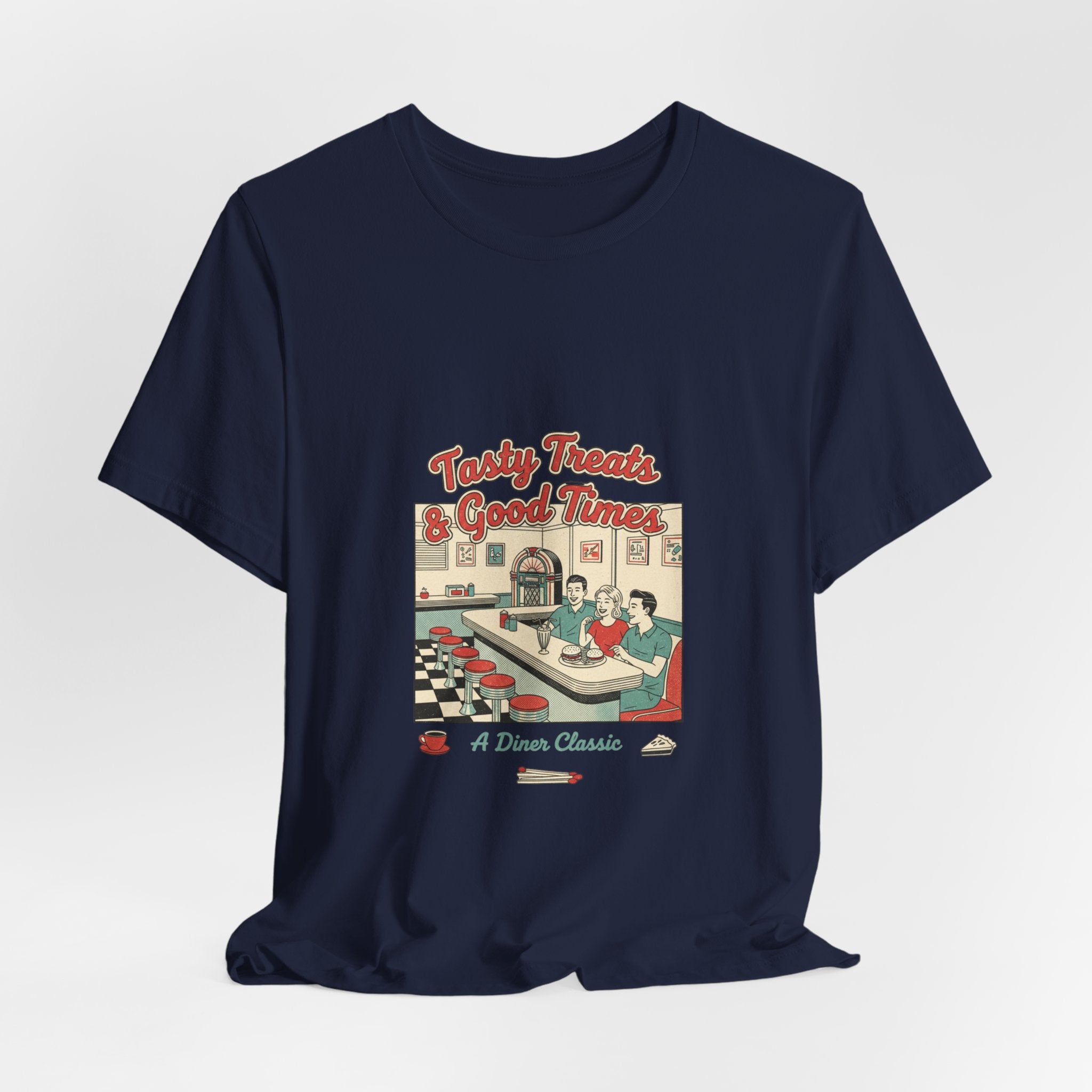 Diner Matchbook Graphic Tee | vintage ephemera art, retro micro ad print