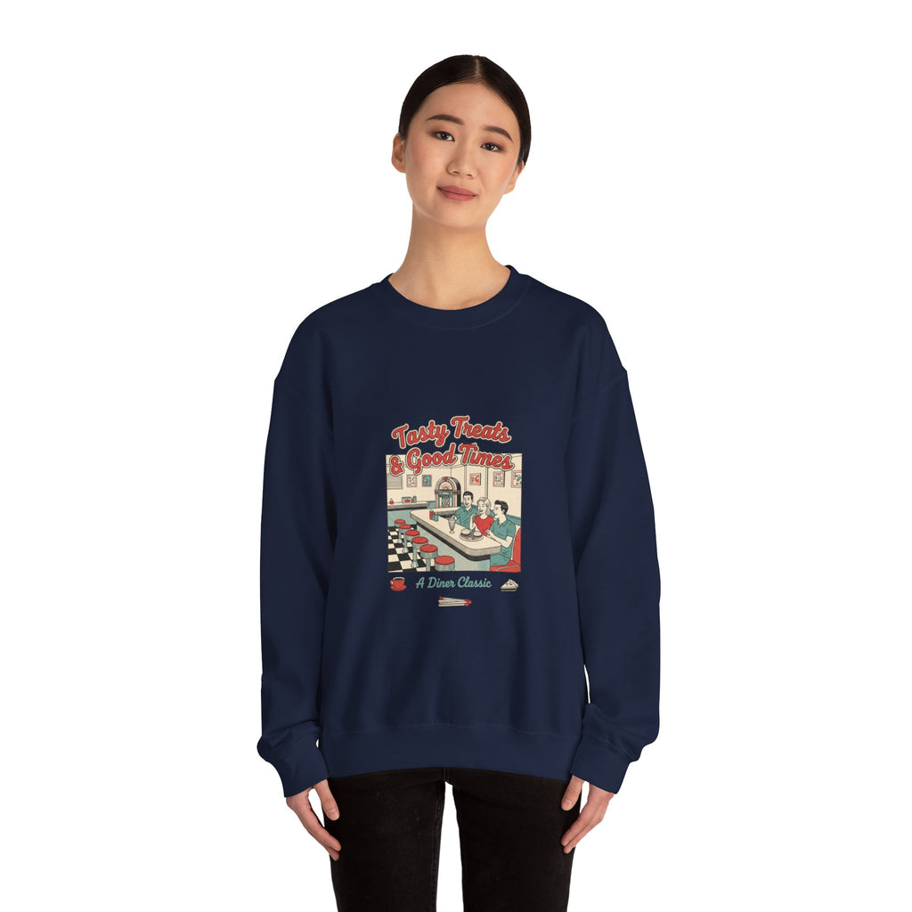 Diner Matchbook Graphic Sweatshirt | Vintage Ephemera Art, Retro Micro Ad Print