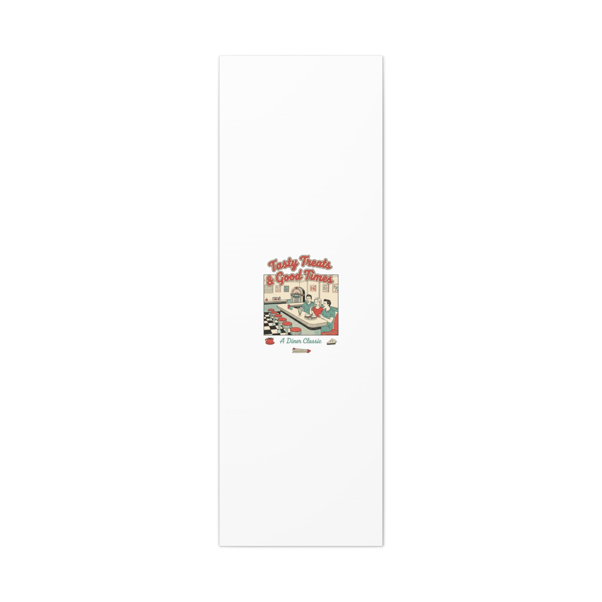 Diner Matchbook Ephemera Canvas | Vintage Americana diner print, retro micro ad art