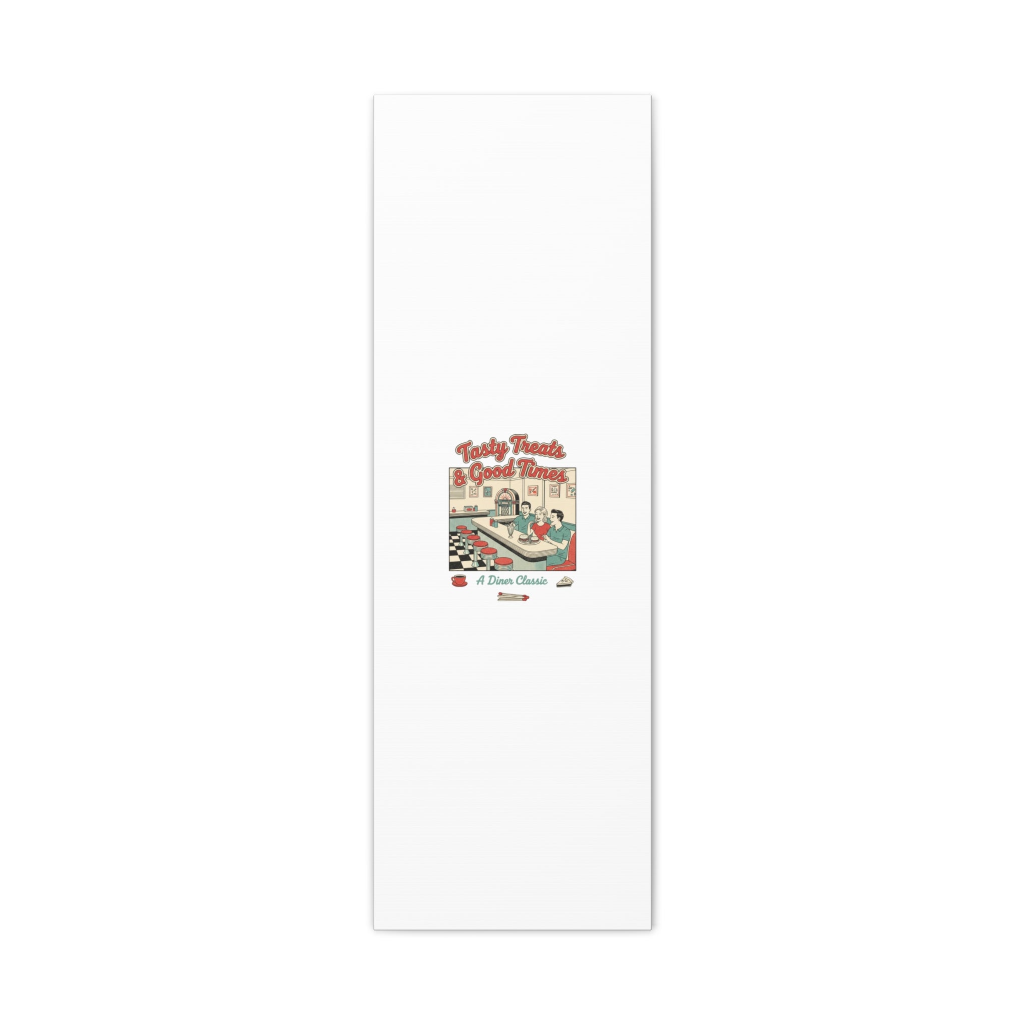 Diner Matchbook Ephemera Canvas | Vintage Americana diner print, retro micro ad art
