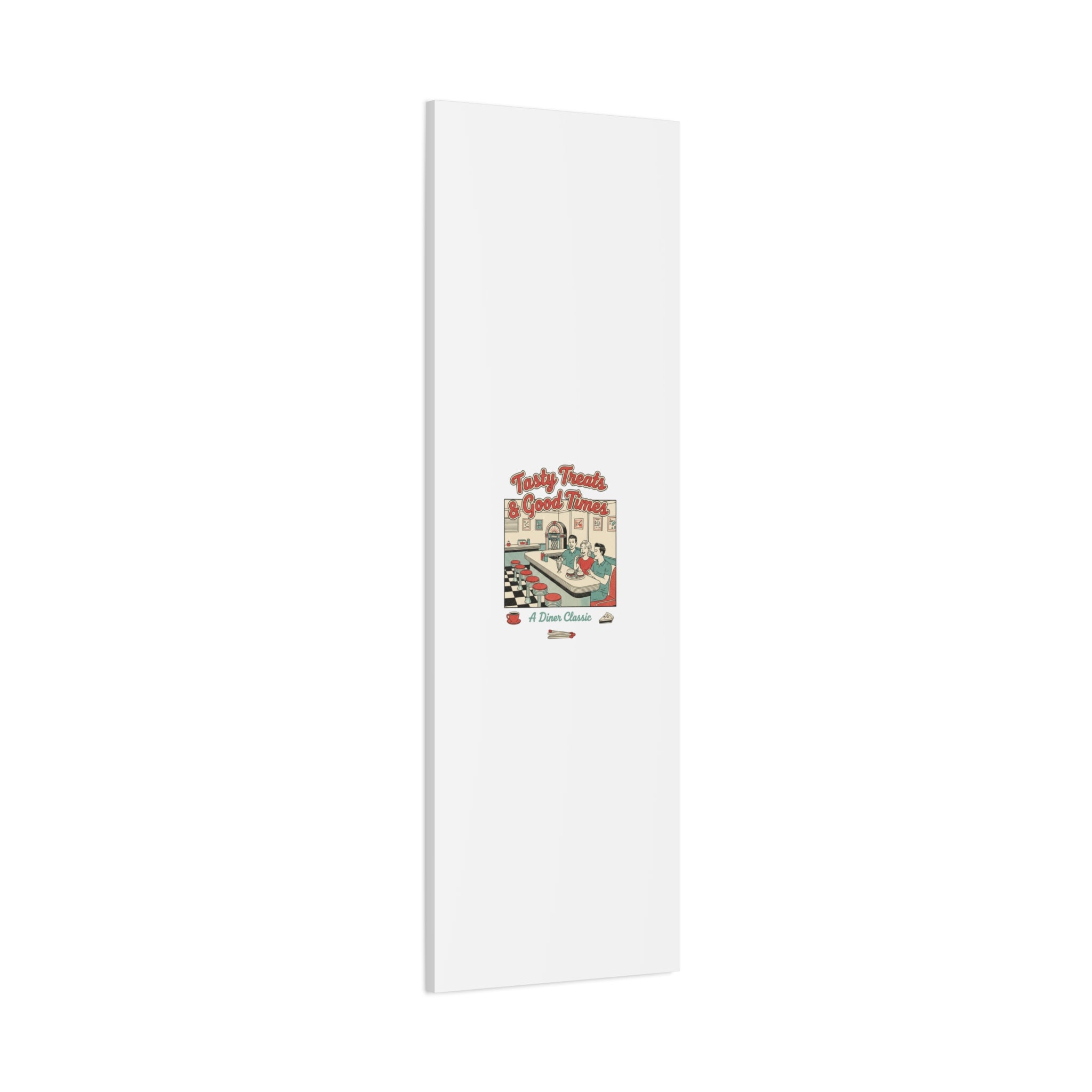 Diner Matchbook Ephemera Canvas | Vintage Americana diner print, retro micro ad art