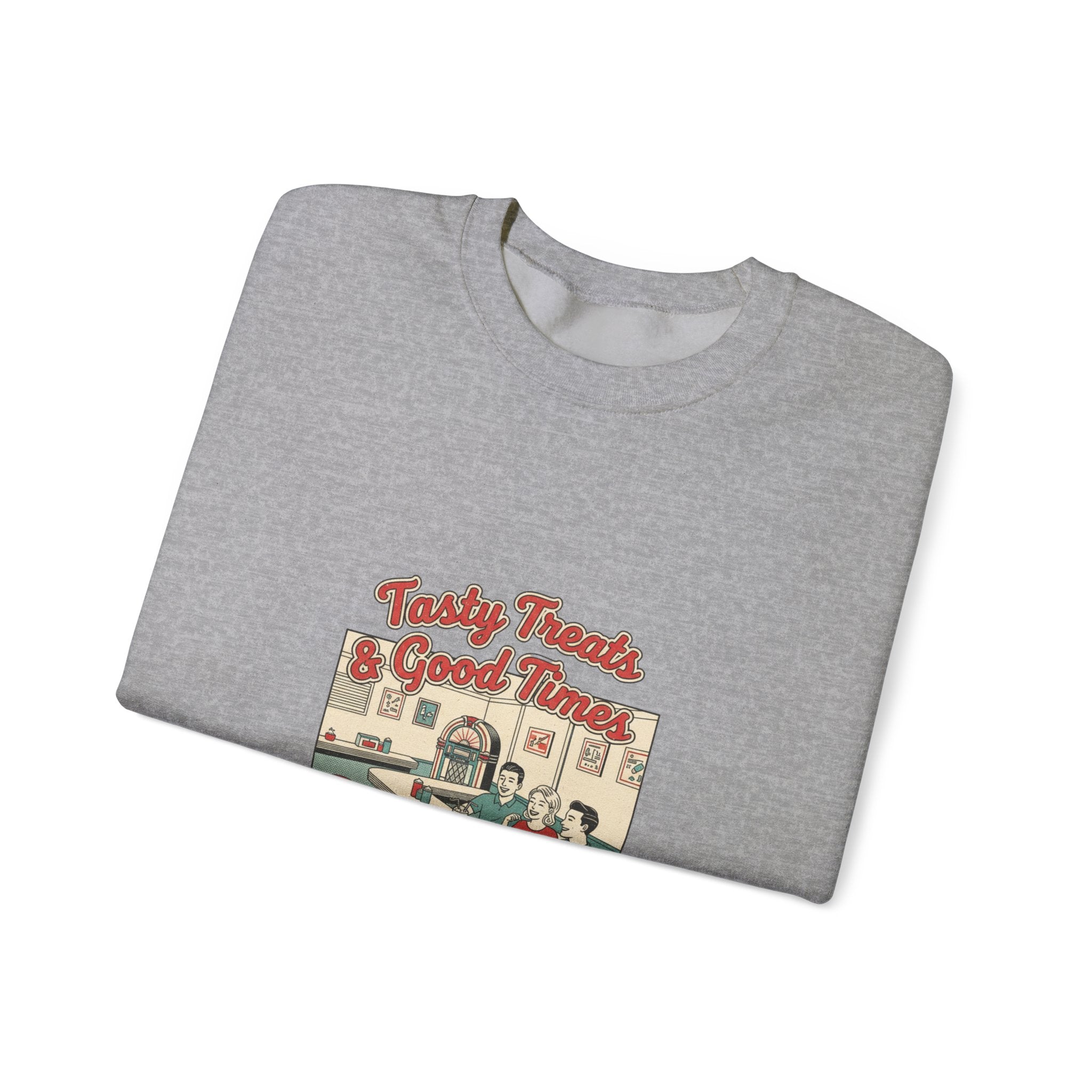 Diner Matchbook Graphic Sweatshirt | Vintage Ephemera Art, Retro Micro Ad Print