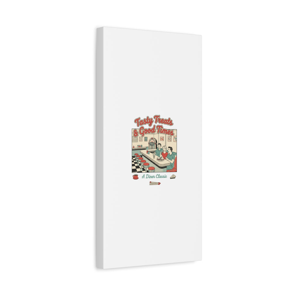Diner Matchbook Ephemera Canvas | Vintage Americana diner print, retro micro ad art