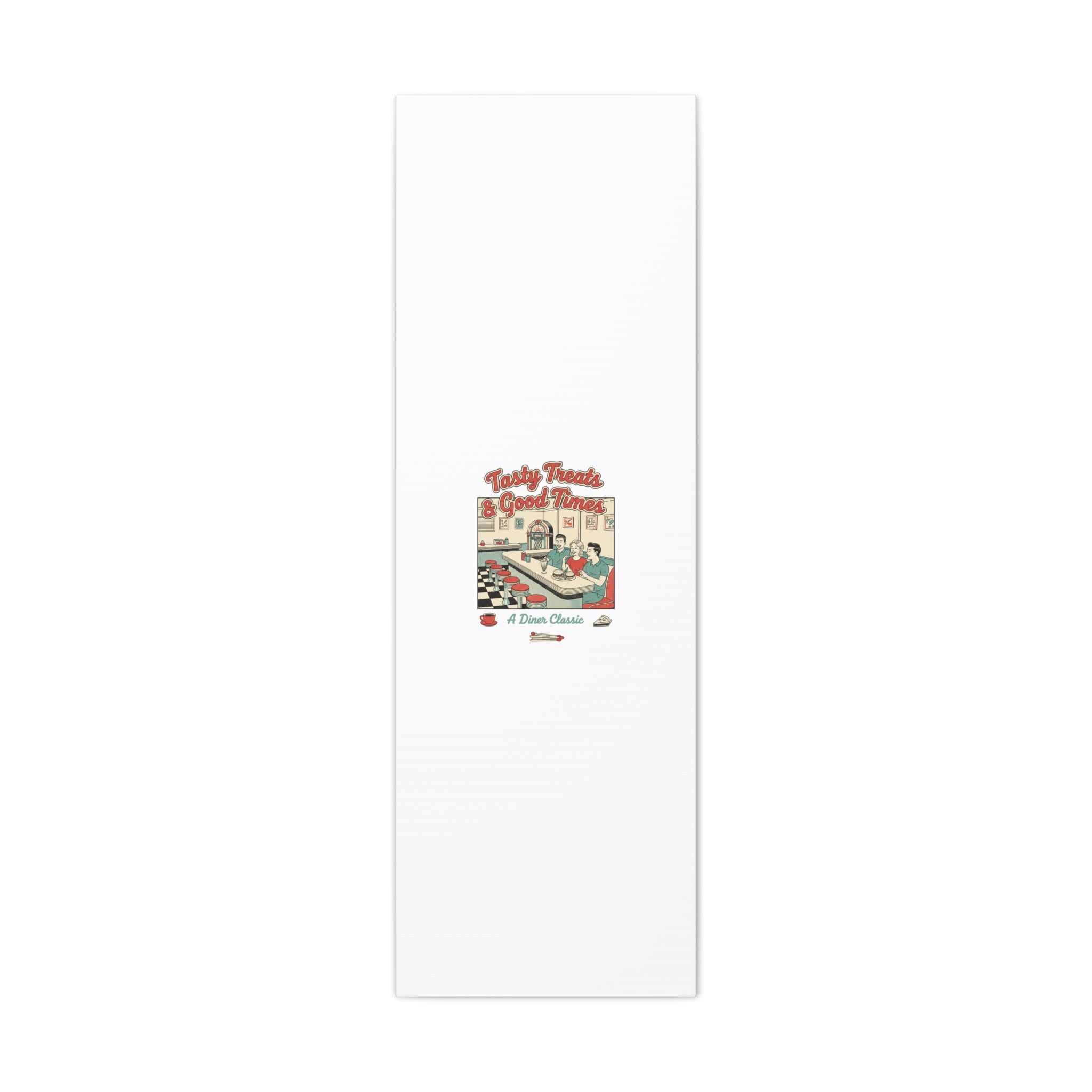 Diner Matchbook Ephemera Canvas | Vintage Americana diner print, retro micro ad art