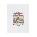 Diner Matchbook Graphic Velveteen Blanket | Vintage Ephemera, Retro Micro Ad Print