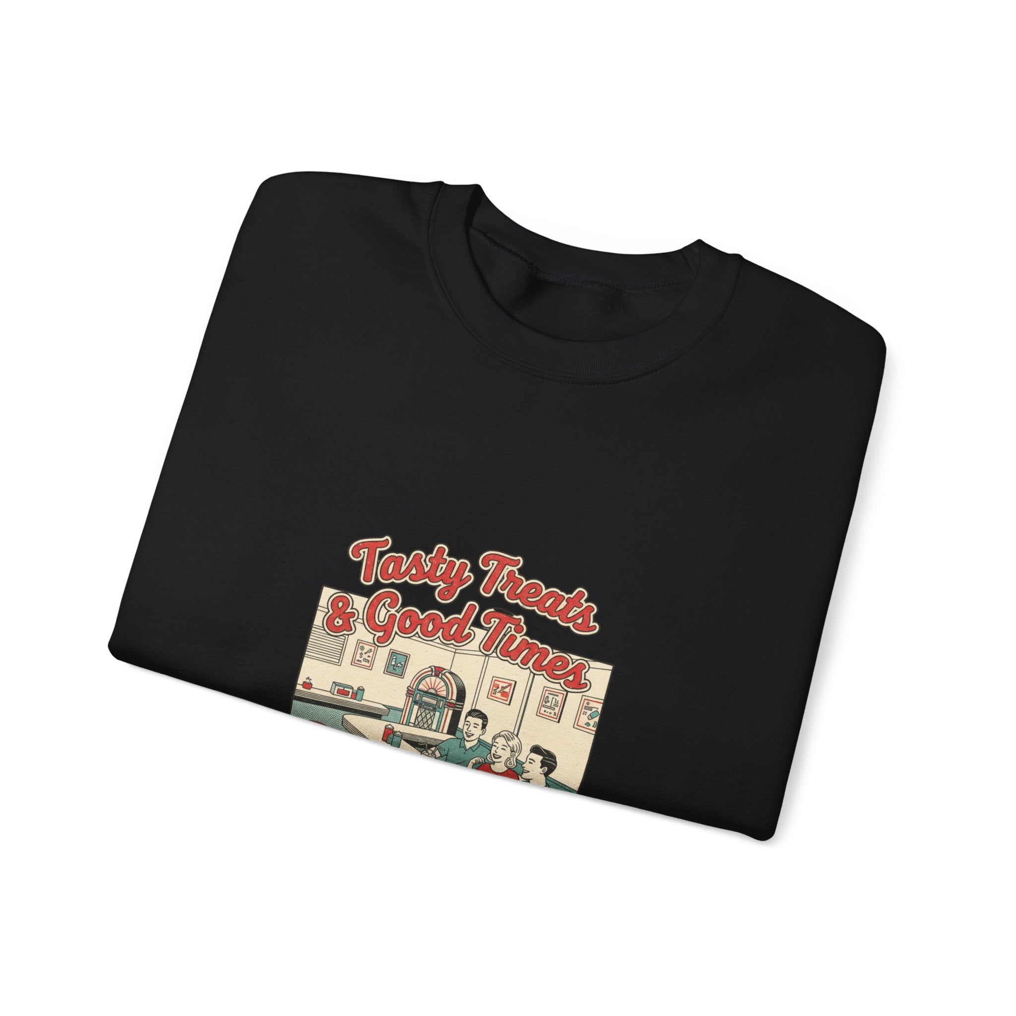 Diner Matchbook Graphic Sweatshirt | Vintage Ephemera Art, Retro Micro Ad Print