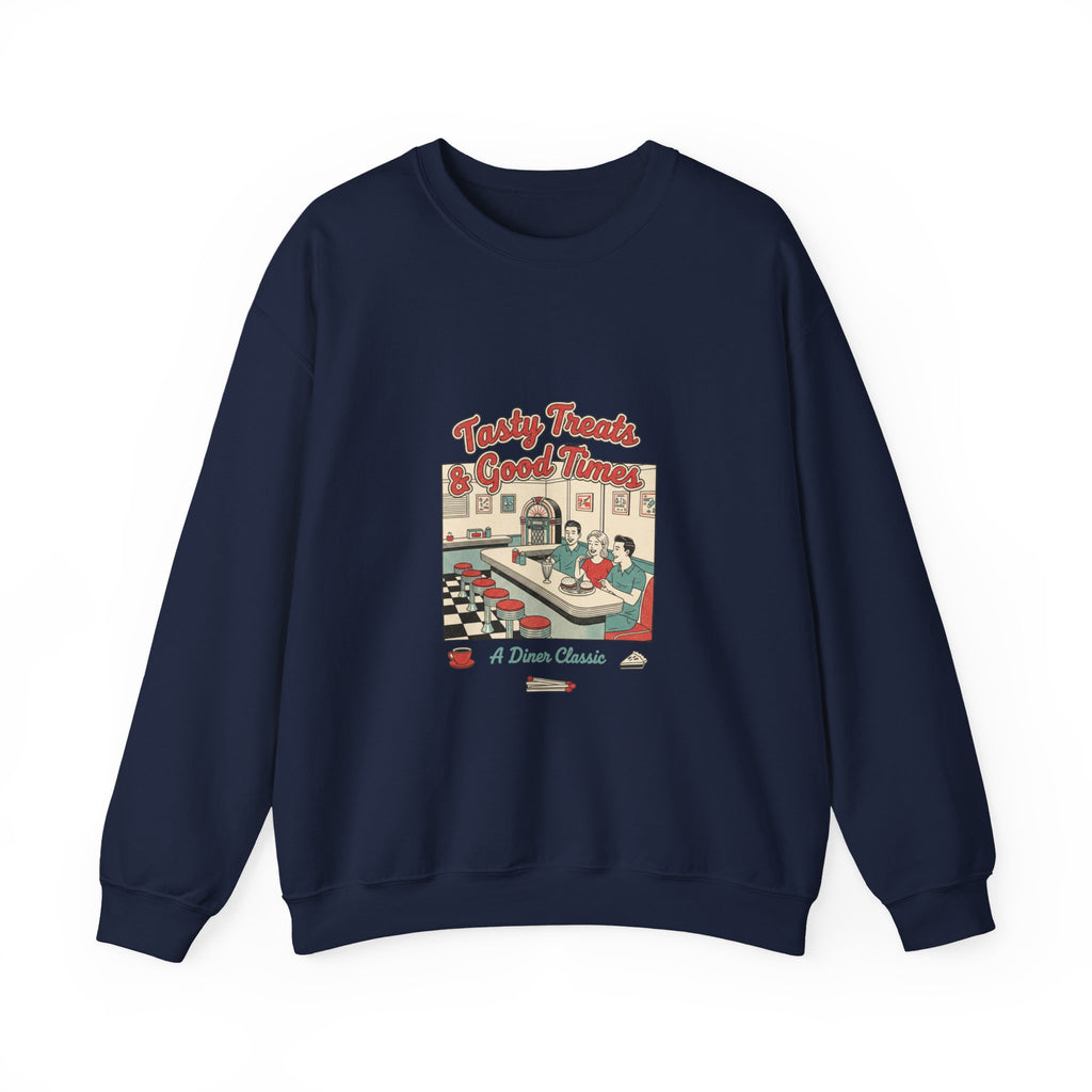 Diner Matchbook Graphic Sweatshirt | Vintage Ephemera Art, Retro Micro Ad Print
