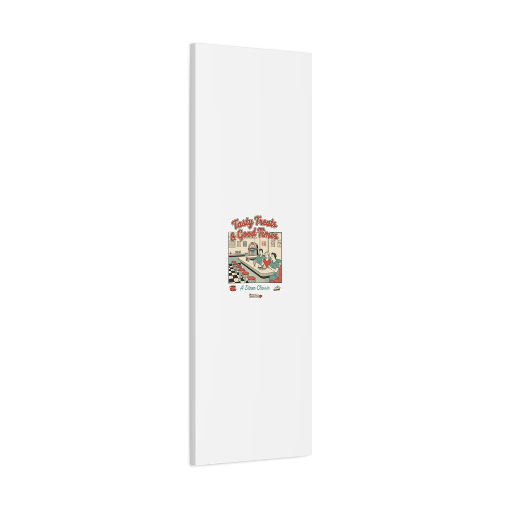 Diner Matchbook Ephemera Canvas | Vintage Americana diner print, retro micro ad art