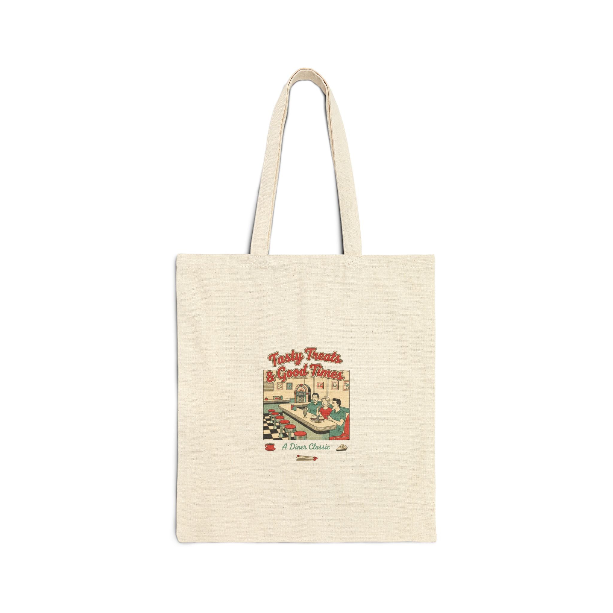 Diner Matchbook Graphic Tote | vintage ephemera art, retro micro ad print