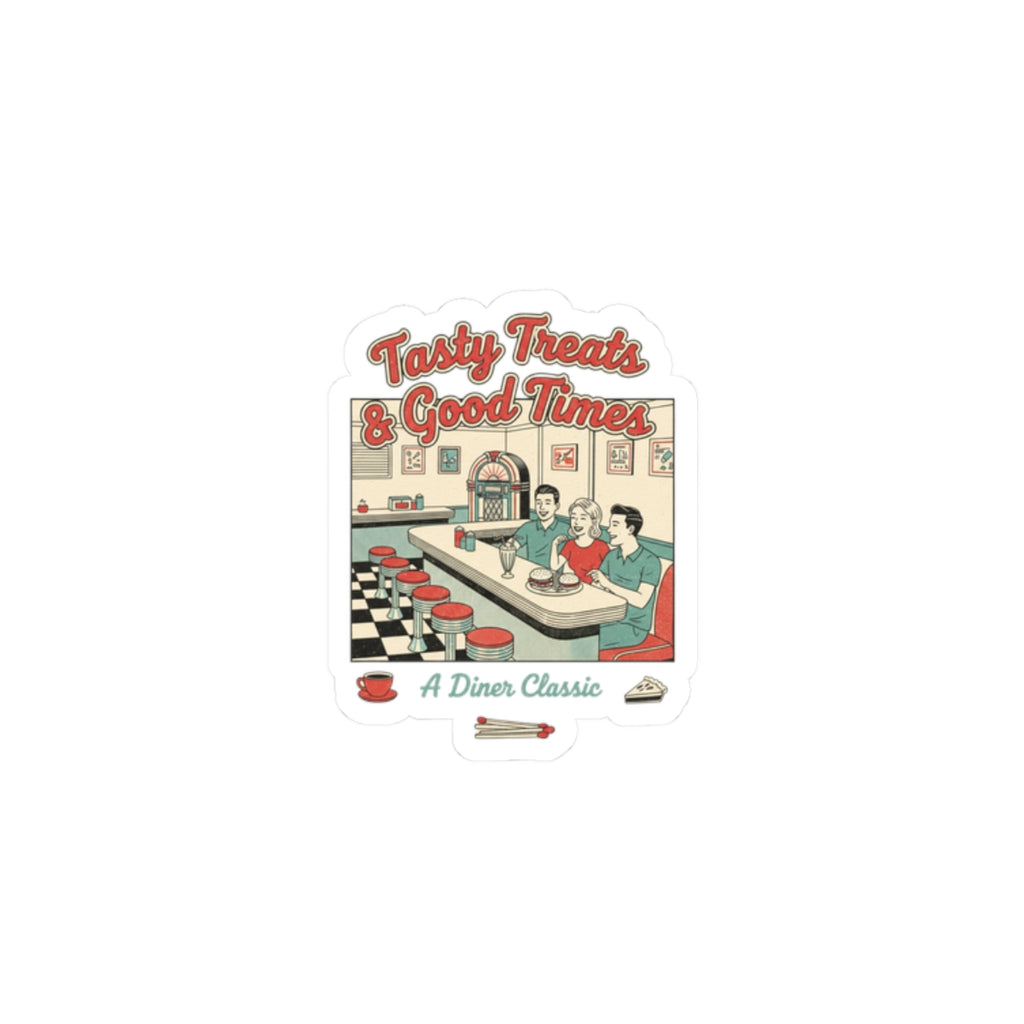 Diner Matchbook Sticker | Vintage Ephemera Art, Retro Micro Ad