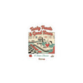 Diner Matchbook Sticker | Vintage Ephemera Art, Retro Micro Ad