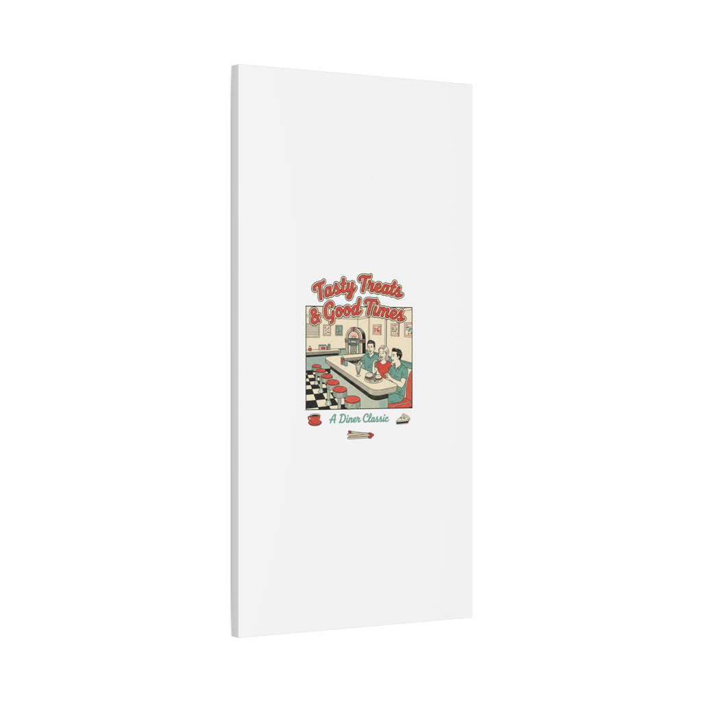 Diner Matchbook Ephemera Canvas | Vintage Americana diner print, retro micro ad art