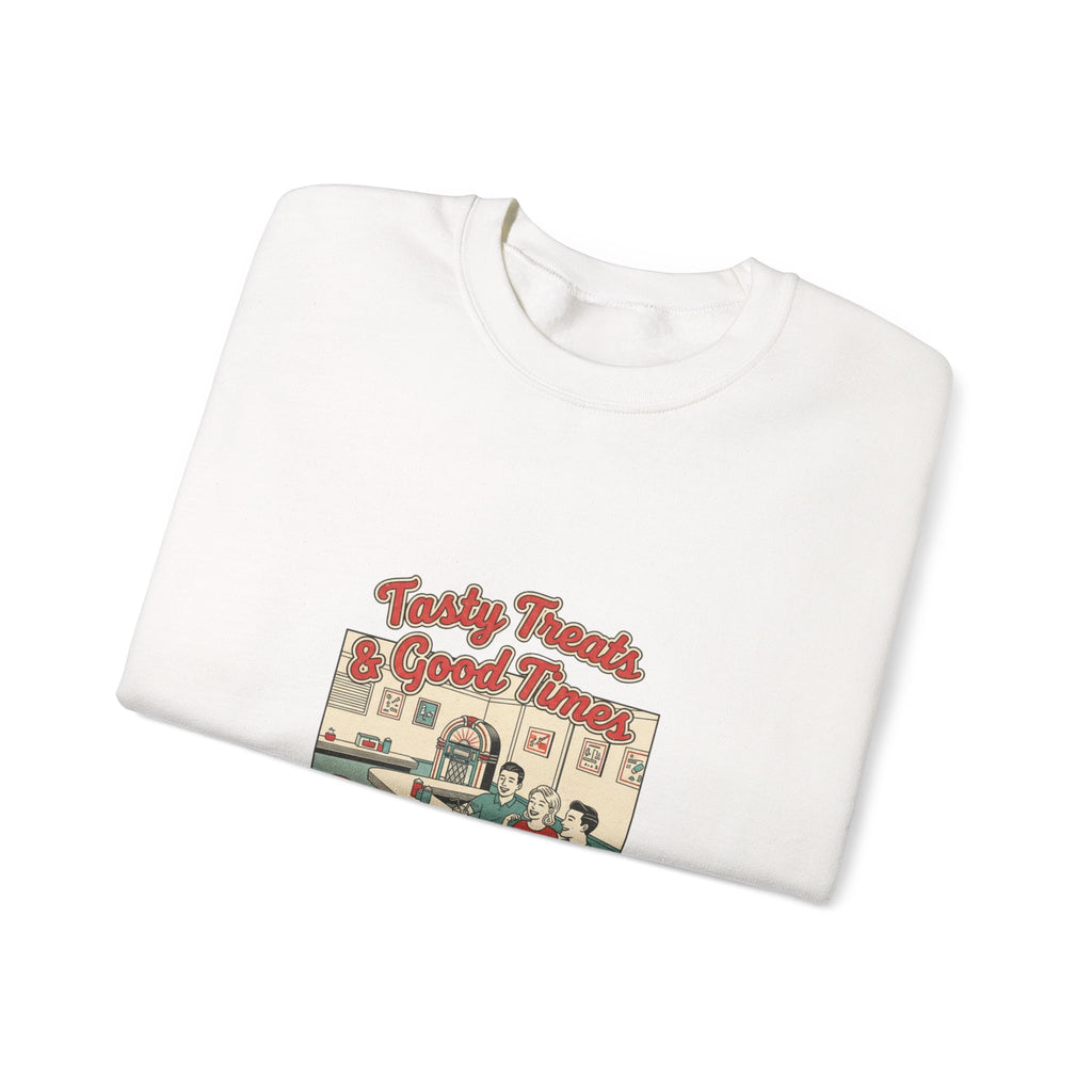 Diner Matchbook Graphic Sweatshirt | Vintage Ephemera Art, Retro Micro Ad Print
