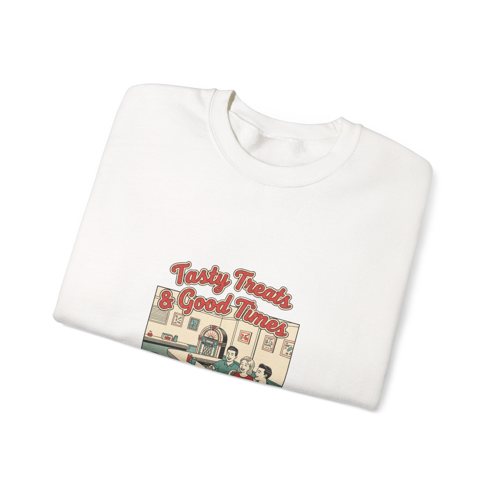 Diner Matchbook Graphic Sweatshirt | Vintage Ephemera Art, Retro Micro Ad Print