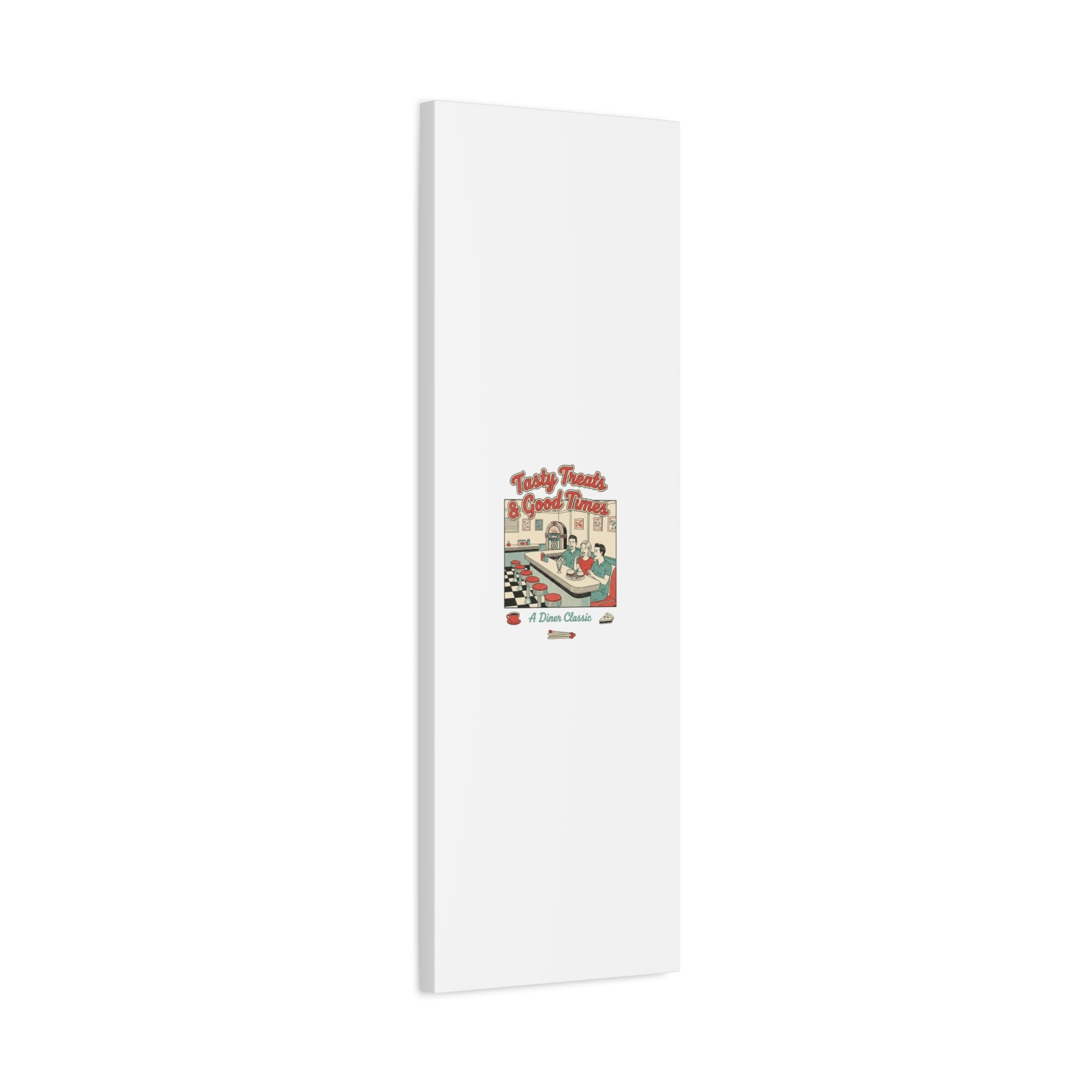Diner Matchbook Ephemera Canvas | Vintage Americana diner print, retro micro ad art