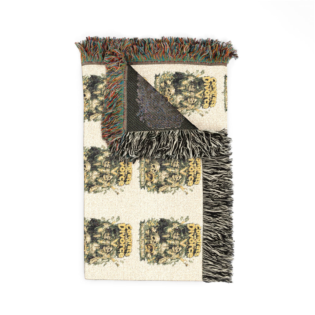 Congrats on Divorcing the Narcissist Woven Blanket — Empowerment Throw for New Beginnings