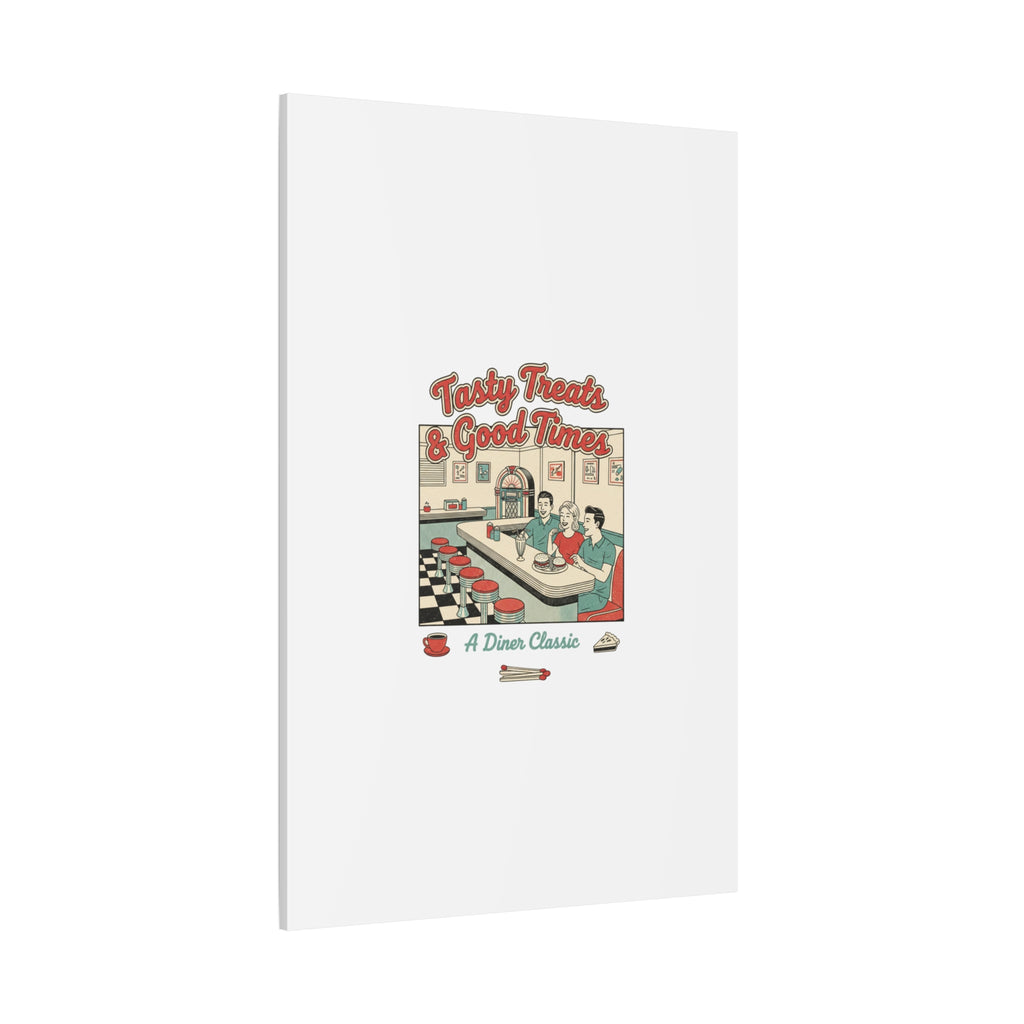 Diner Matchbook Ephemera Canvas | Vintage Americana diner print, retro micro ad art