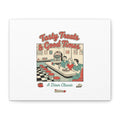 Diner Matchbook Ephemera Canvas | Vintage Americana diner print, retro micro ad art